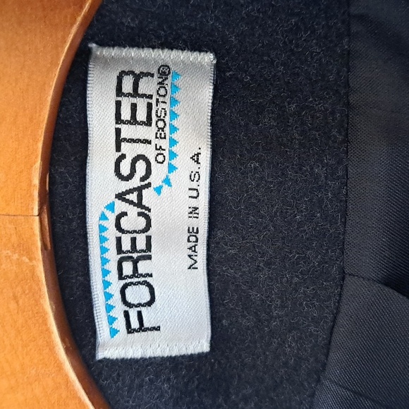 FORECASTER Of BOSTON VINTAGE Classic Black Lambwool Long Dressy Coat - Picture 3 of 15